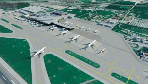 new terminal area lay out